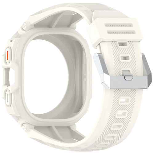Silicone TPU Strap with Frame, ivory white