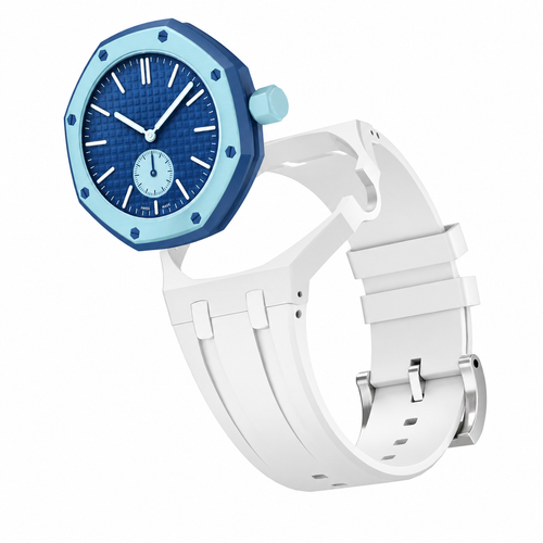 Swatch Royal Pop Silikon Armband - 3 Uhr (Weiß)