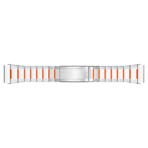 Gard Pro Health Smartwatch 2 'One Push' Stahl-Hybridarmband (Titan/Orange)