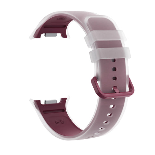Samsung Galaxy Watch 8 - 40mm Jelly Silkonarmband (Weinrot)