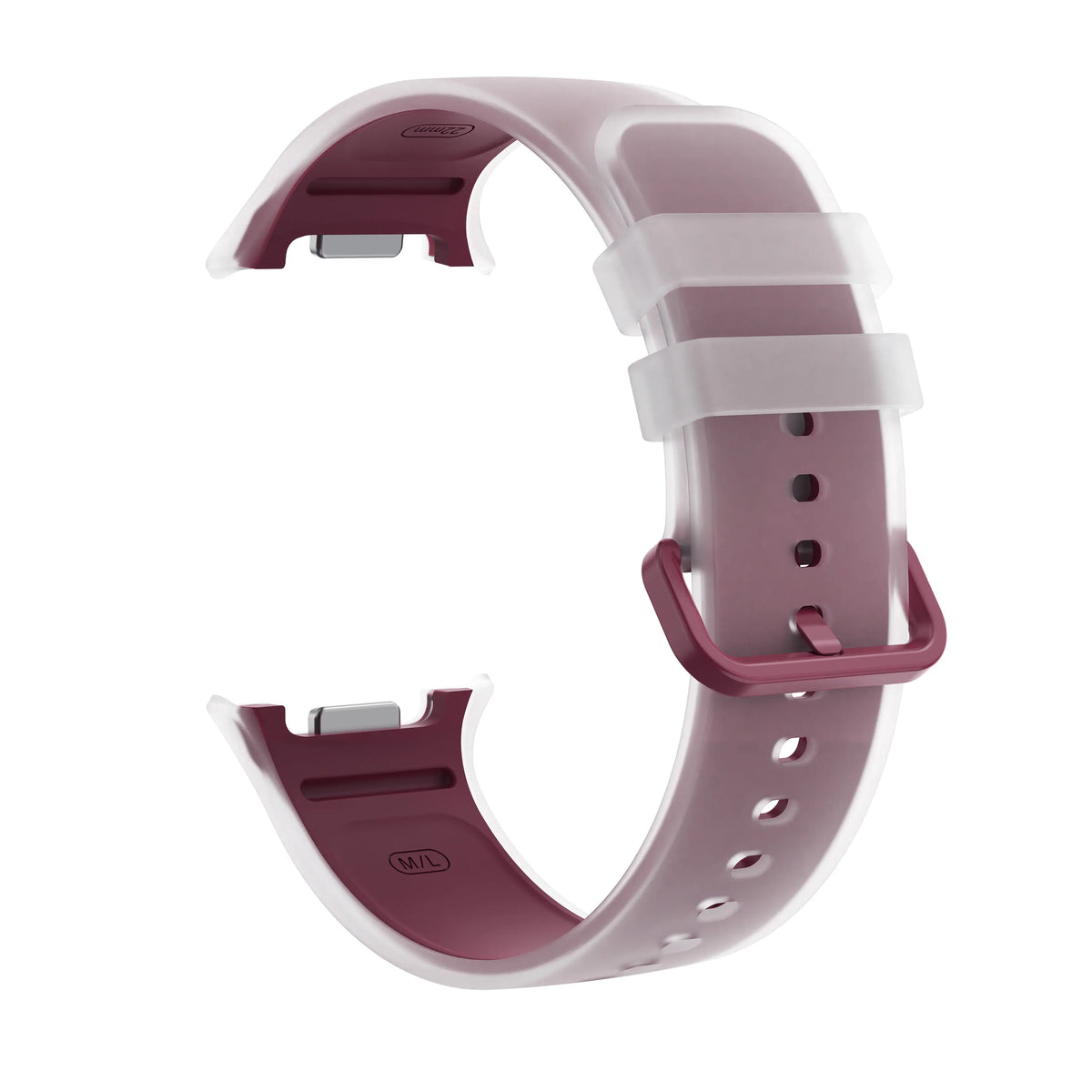 Samsung Galaxy Watch 8 - 40mm Jelly Silkonarmband (Weinrot)