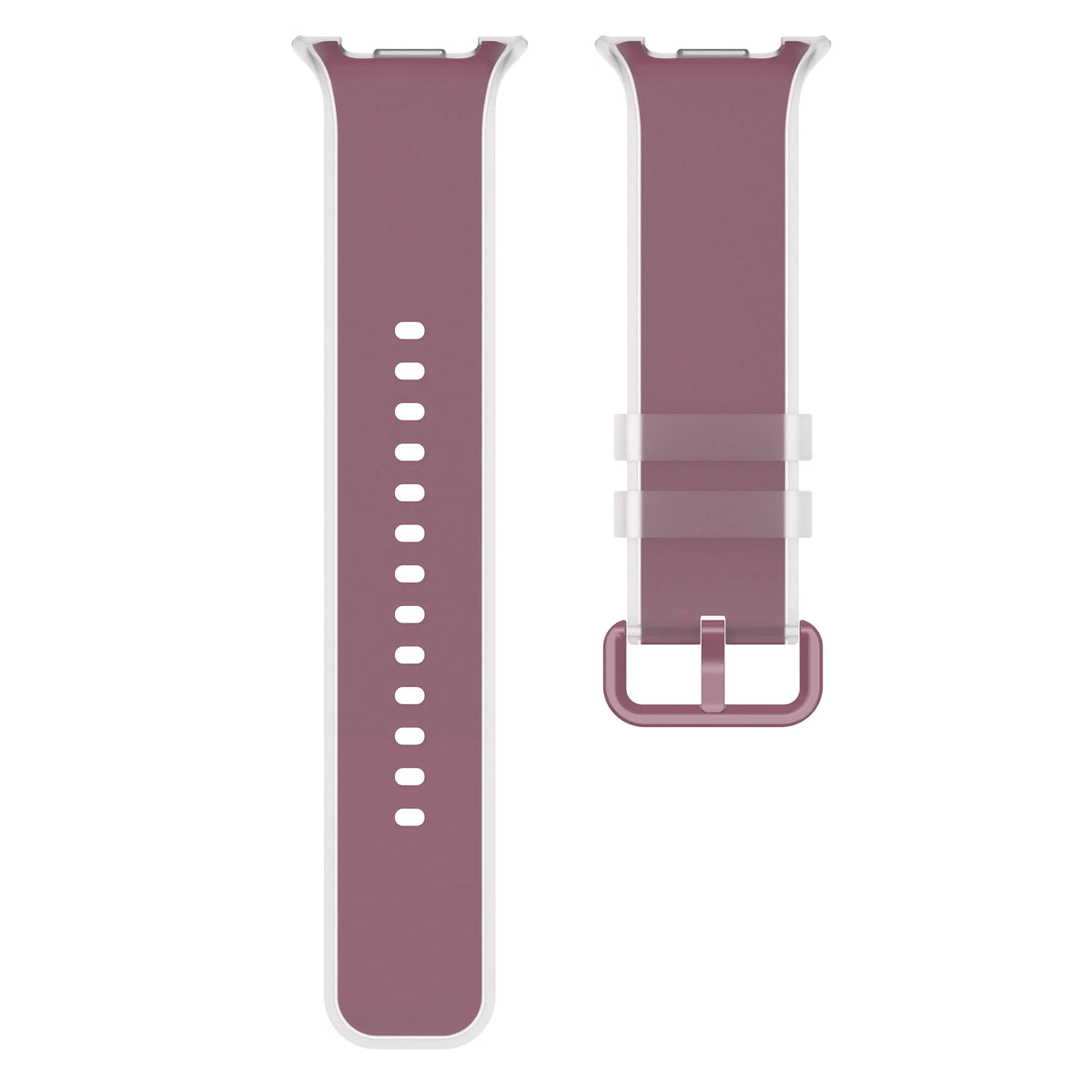 Samsung Galaxy Watch 8 - 40mm Jelly Silkonarmband (Weinrot)