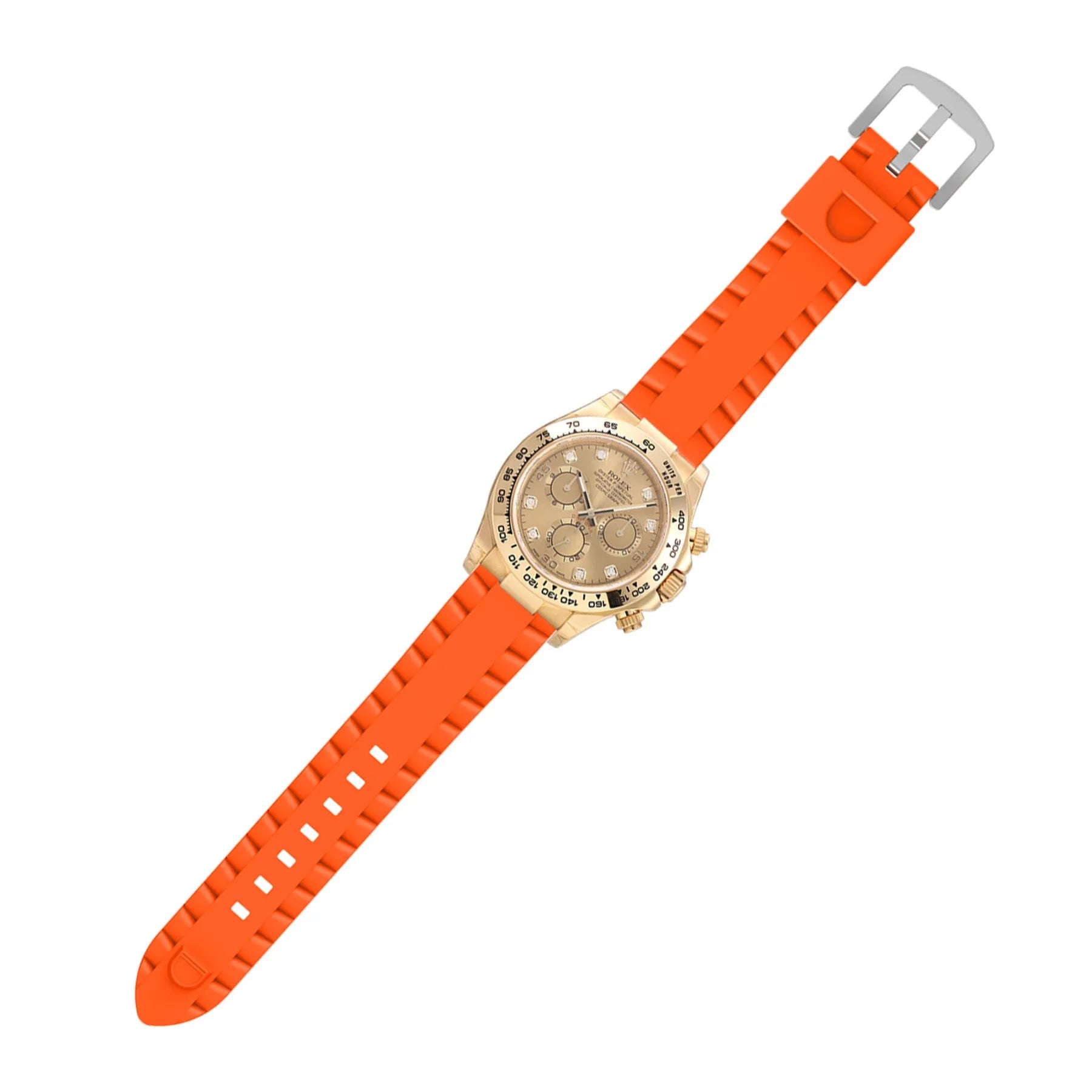 Coros Apex 4 - 46mm Wave Silikonarmband (Orange)