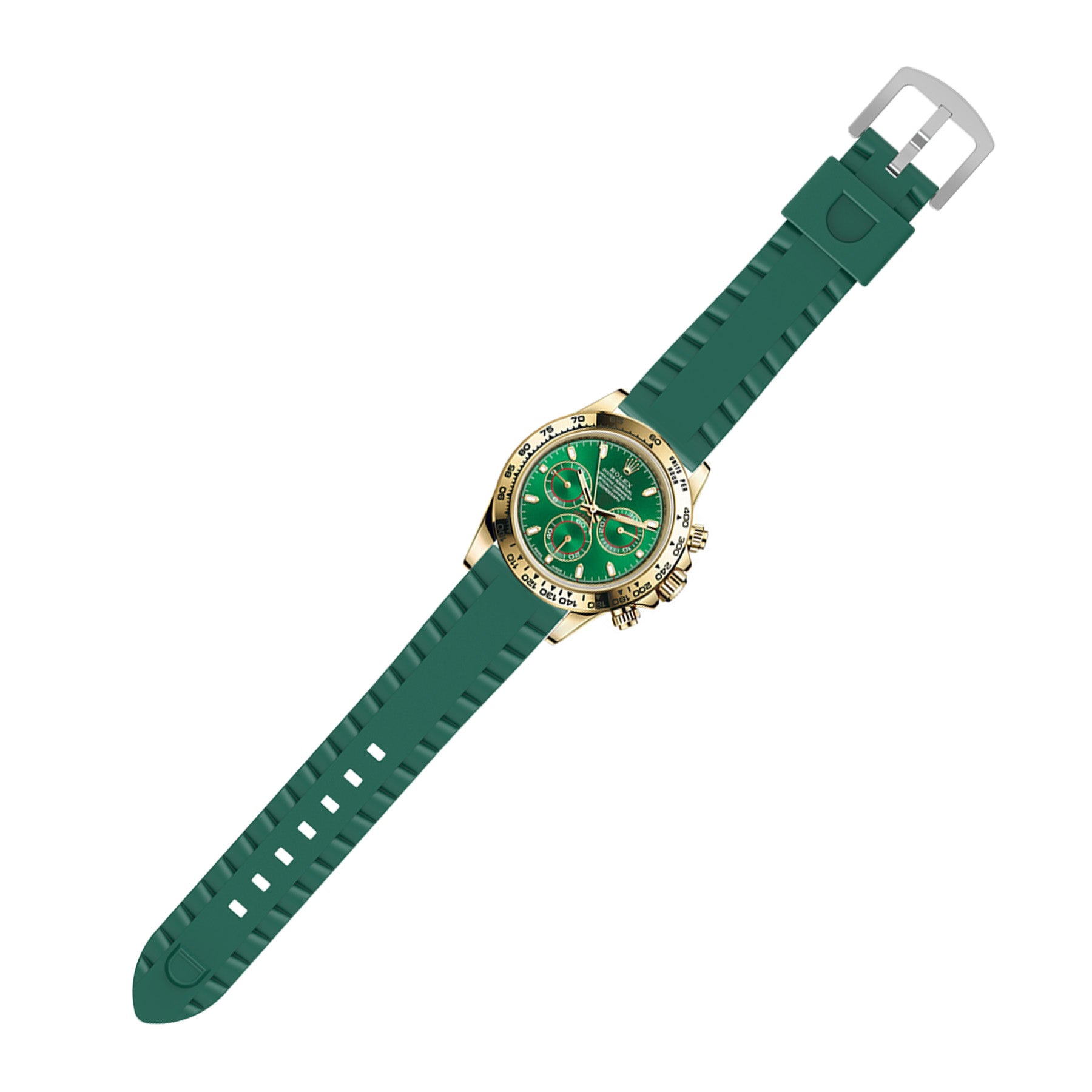 Coros Apex 4 - 46mm Wave Silicone Strap (Green)