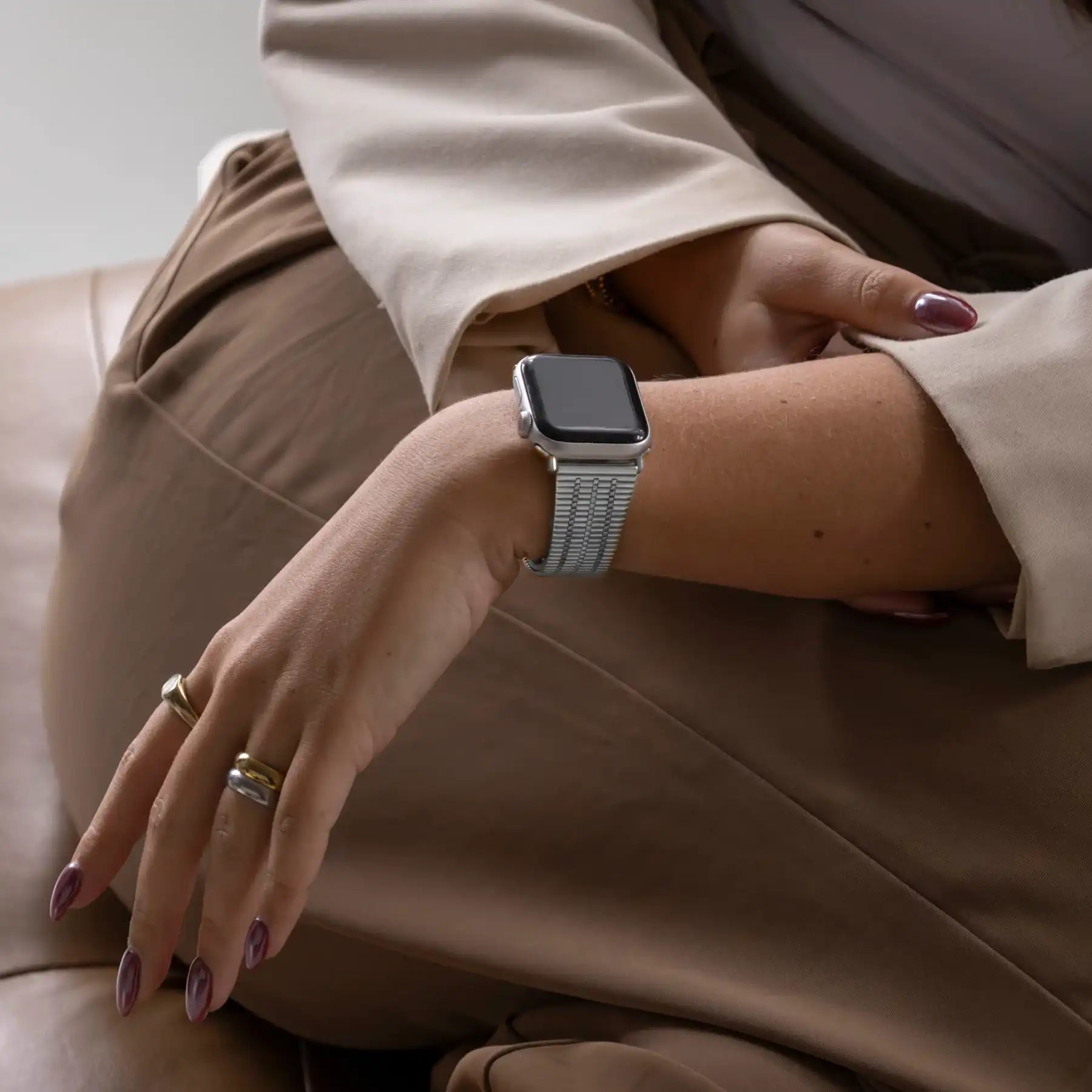 Apple Watch Fine Steel Strap (Silver)