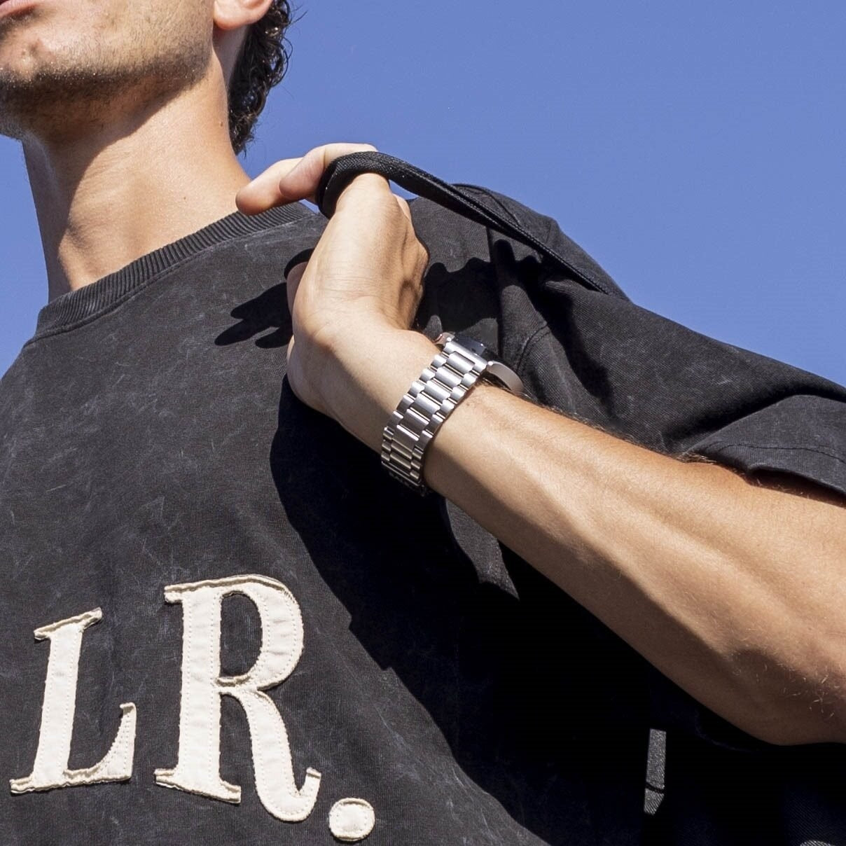 BALR Amazfit GTS 3 Stahl Gliederarmband (Silber)