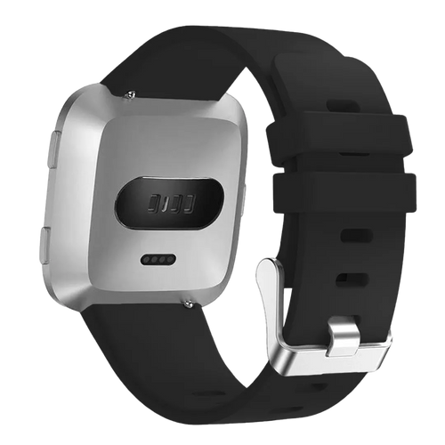 Fitbit Versa / Versa 2 Silikonarmband (Schwarz)