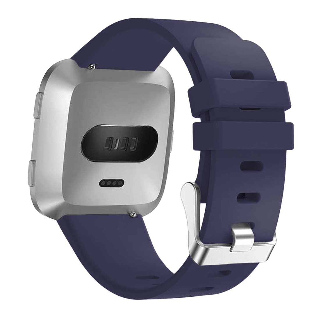 Fitbit Versa/Versa 2 Silicone Strap with Buckle (Dark Blue)