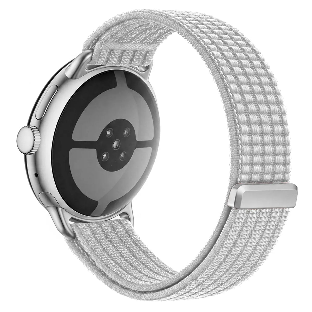 Google Pixel Watch 5 - 45mm Ultradünnes Nylonband (Hellgrau)