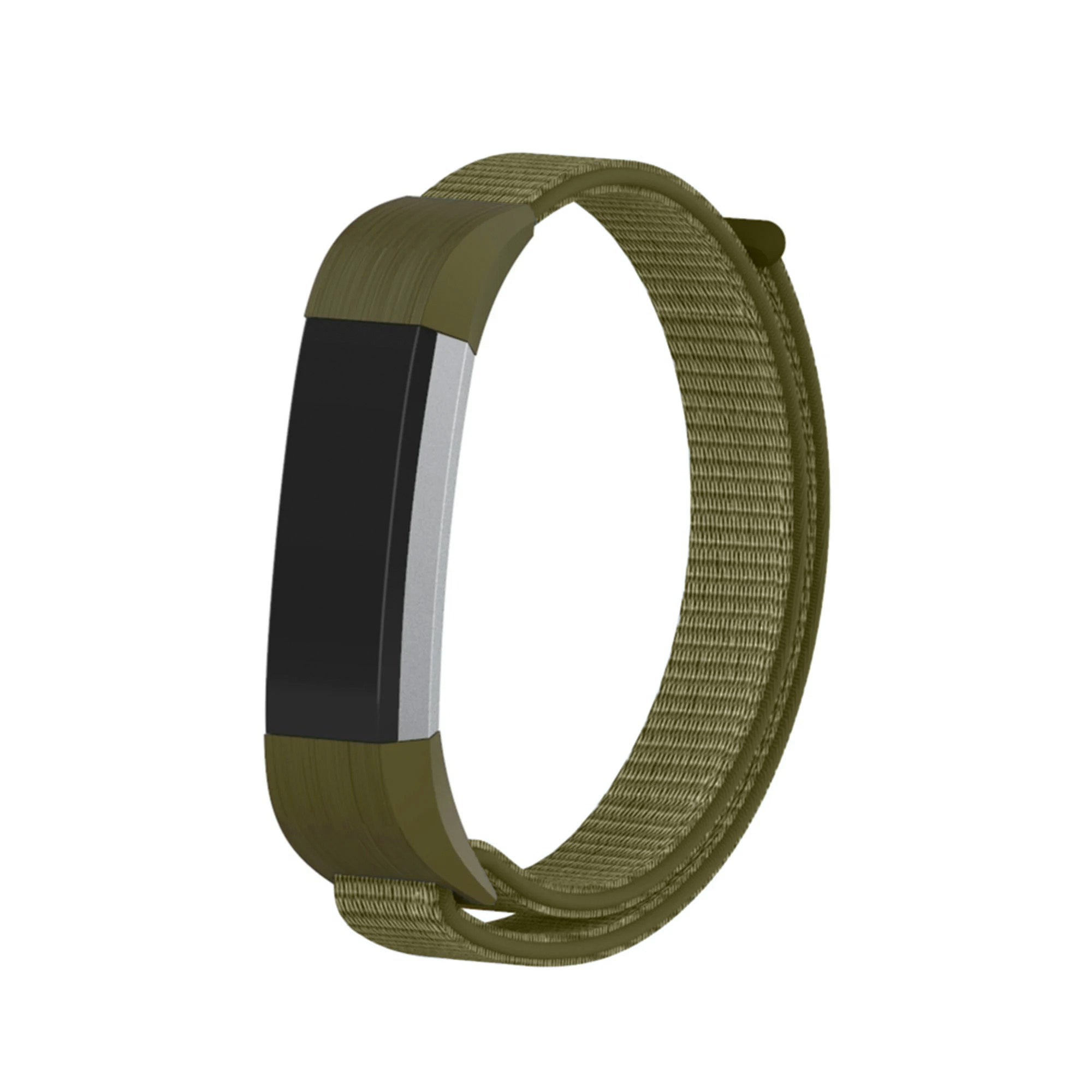 Fitbit Alta (HR) Nylon Armband (Grau Grün)