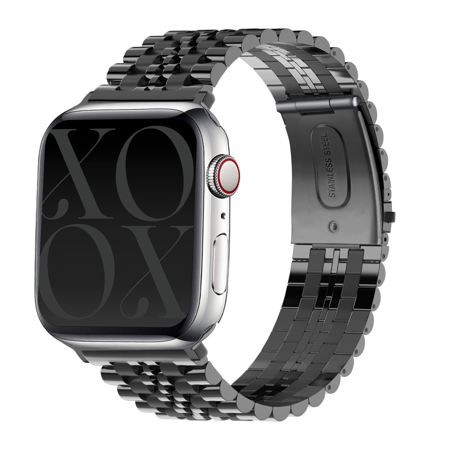 xoxo Wildhearts Apple Watch Steel Strap (Black)