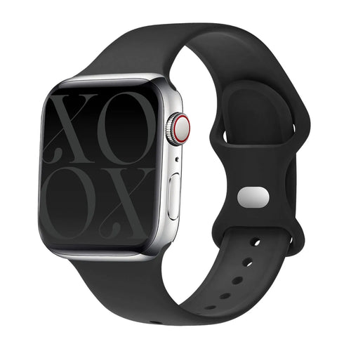 xoxo Wildhearts Apple Watch Silikonarmband (Schwarz)