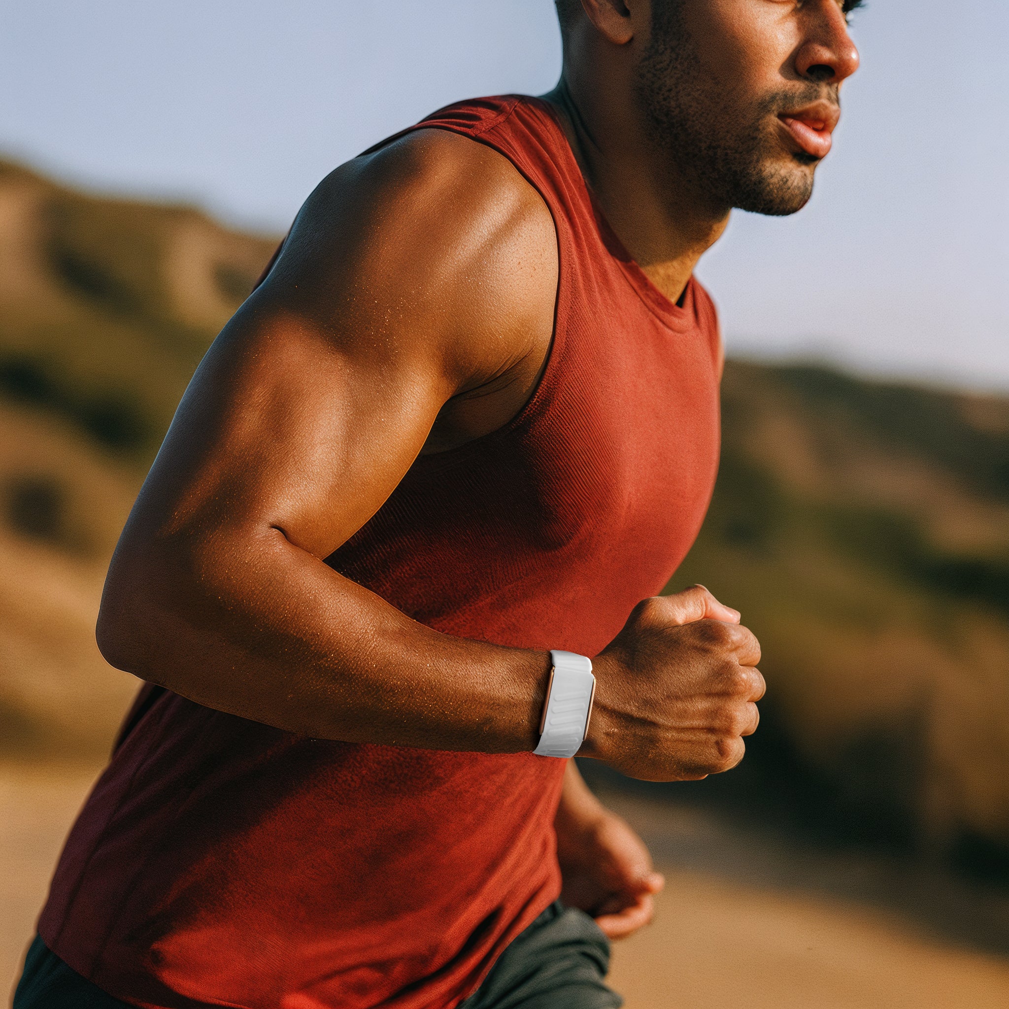 Whoop MG Sport Strap (Light Grey/Black)