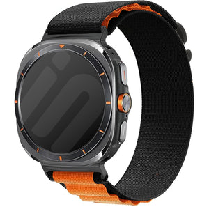 Samsung Galaxy Watch Ultra Alpine Armband (Schwarz/Orange)