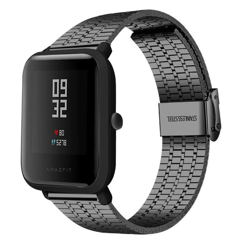 amazfit-bip-stalen-band-zwart