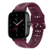 Amazfit GTS 2 Silicone Strap Patterned (Burgundy)