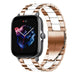 Amazfit GTS 3 Stahlarmband (Roségold/Weiß)
