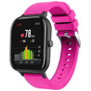 amazfit-gts-siliconen-bandje-knalroze