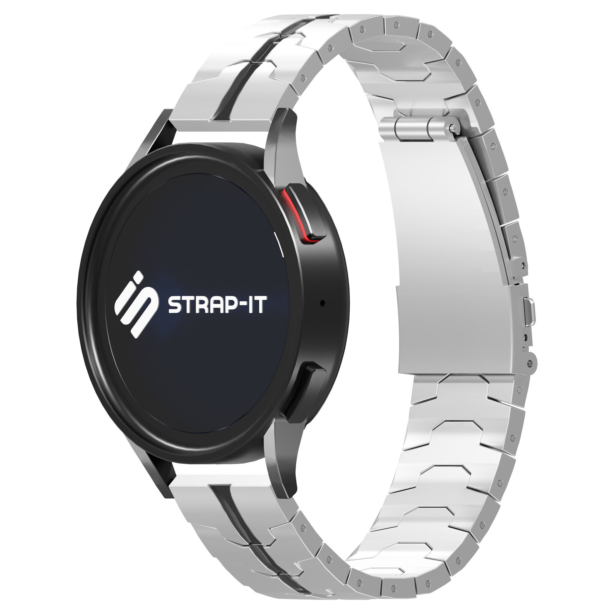 Amazfit GTS 3 Robustes Stahlarmband (Silber/Schwarz)