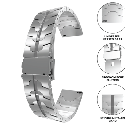 OnePlus Watch 3 Steel Iron Strap (Silver)