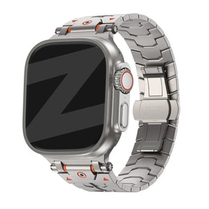 Bandz Apple Watch Gebürstetes Metallarmband 'Deluxe' (Titan)
