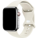 Apple Watch Klassisches Silikonarmband (Beige)