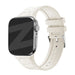 Bandz Apple Watch Silikonarmband mit Leder Gemustert (Polarstern)
