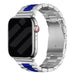 Apple Watch Stahlarmband (Silber/Blau)