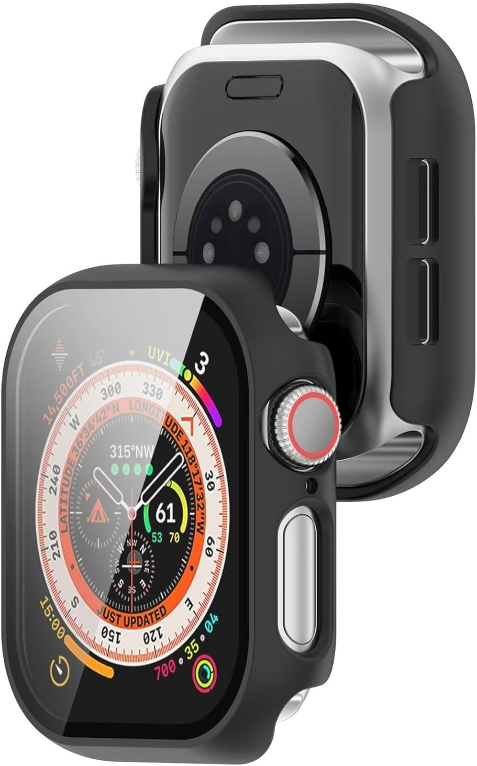 Apple Watch 11 Hard Case with Glass (Black)