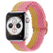 Apple Watch verstellbares gewebtes Nylonarmband (Gelb/Rosa)