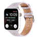 Apple Watch Gemustertes Lederarmband (Flieder)