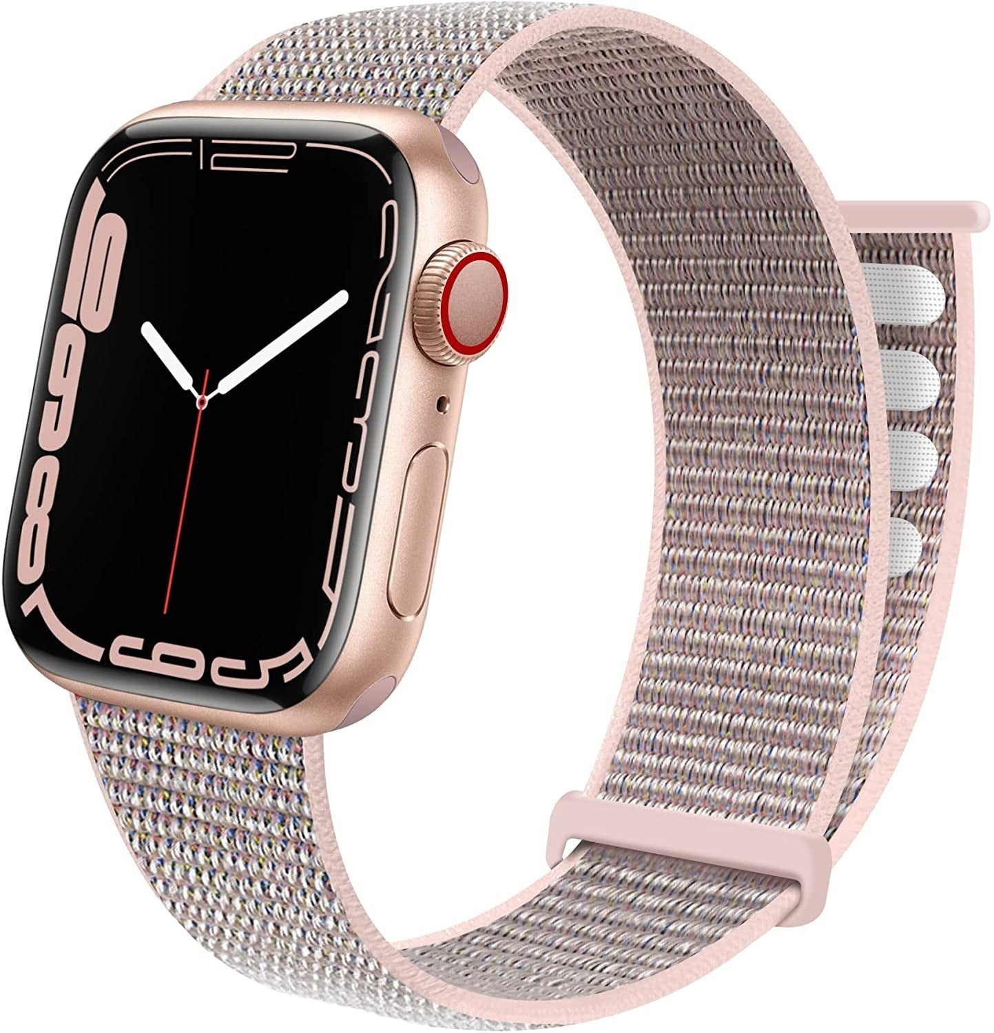 Apple Watch Nylon Loop Armband (Rosa)