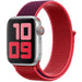 Apple Watch Nylon Loop Armband (Lila / Rot)