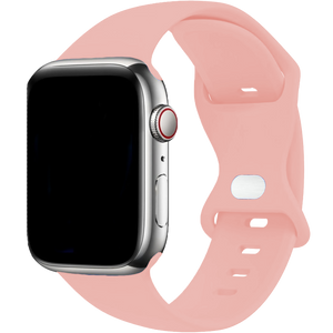 Apple Watch Klassisches Silikonarmband (Hell Rosa)