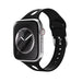 Apple Watch schlankes Silikonarmband (Schwarz)