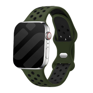 Apple Watch Sportarmband (Olivgrün/Schwarz)