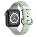 Apple Watch Ultra Twisted Silicone Strap (White/Green)