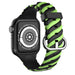 Apple Watch Ultra Twisted Silikonarmband (Schwarz/Gelb)