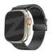 Bandz Apple Watch Milanese Loop Band mit P-Schnalle (Schwarz)