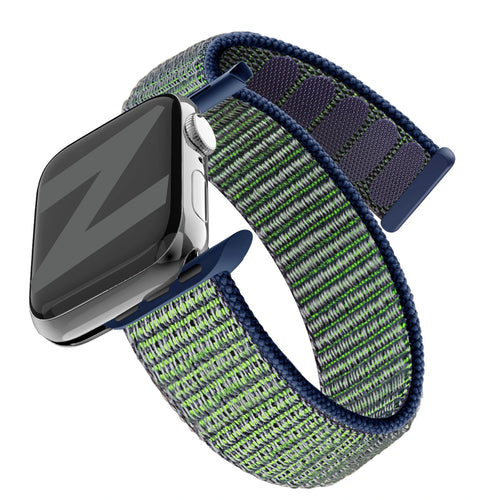 Bandz Apple Watch Nylonarmband 'Classic' (Nebel Grün)