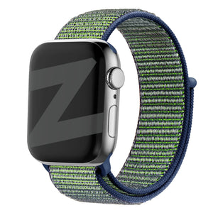Bandz Apple Watch Nylonarmband 'Classic' (Nebel Grün)
