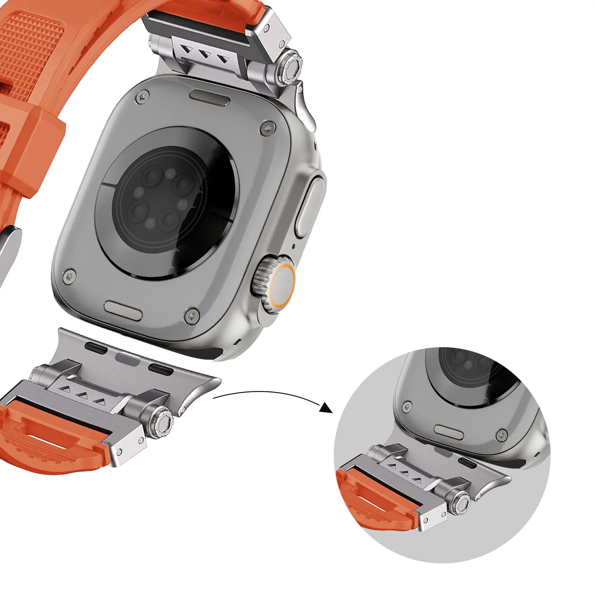 Bandz Apple Watch TPU Armor Armband (Orange)