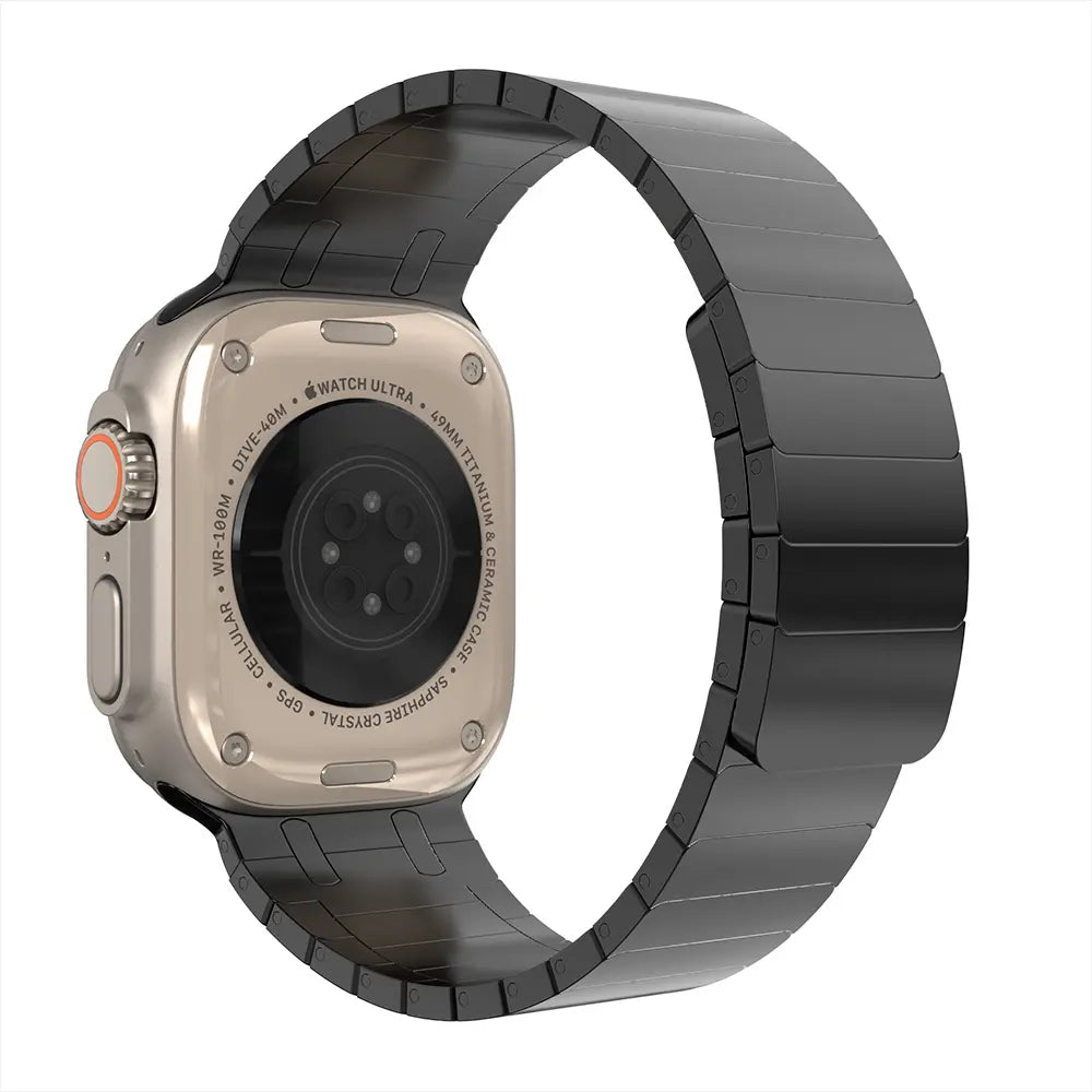Apple Watch Premium magnetisches Stahlarmband (Schwarz)