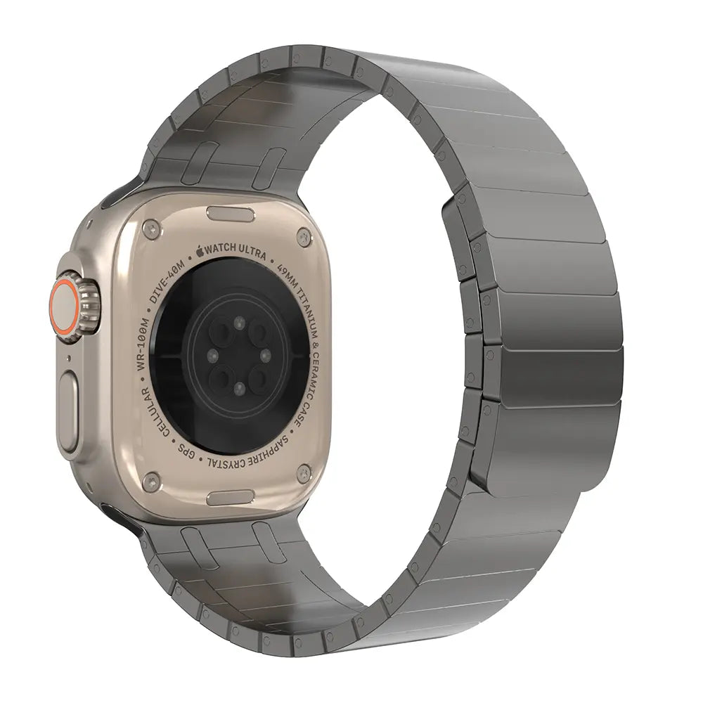 Apple Watch Premium magnetisches Stahlarmband (Titan Grau)