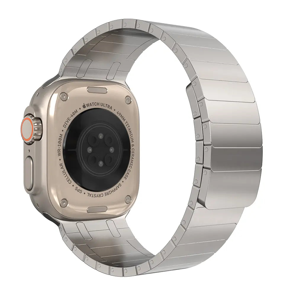 Apple Watch Premium magnetisches Stahlarmband (Titan Gold)