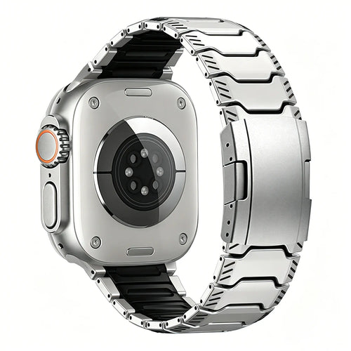 Apple Watch Mecha Titan Hybrid Armband (Titan/Schwarz)