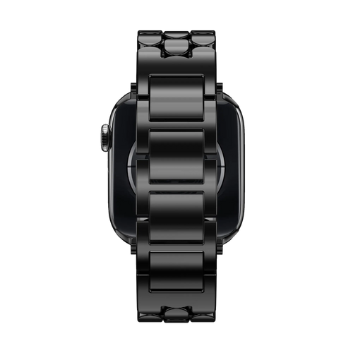 Bandz Apple Watch Stahlarmband 'Oval' (Schwarz)
