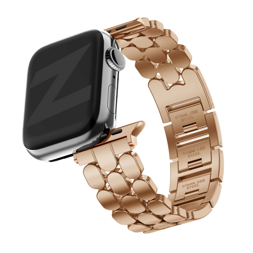 Bandz Apple Watch Stahlarmband 'Oval' (Roségold)