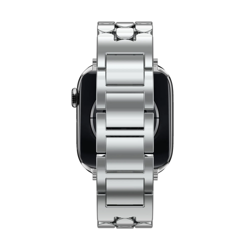 Bandz Apple Watch Stahlarmband 'Oval' (Silber)