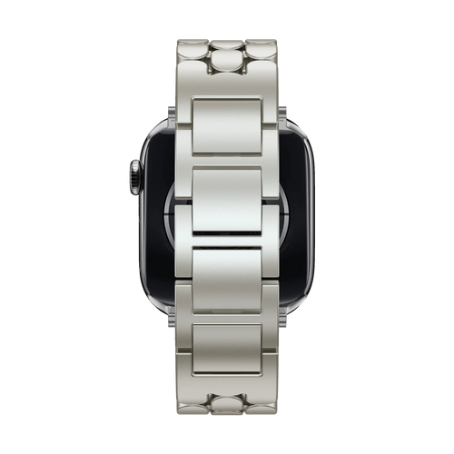 Bandz Apple Watch Steel Strap 'Oval' (Starlight)